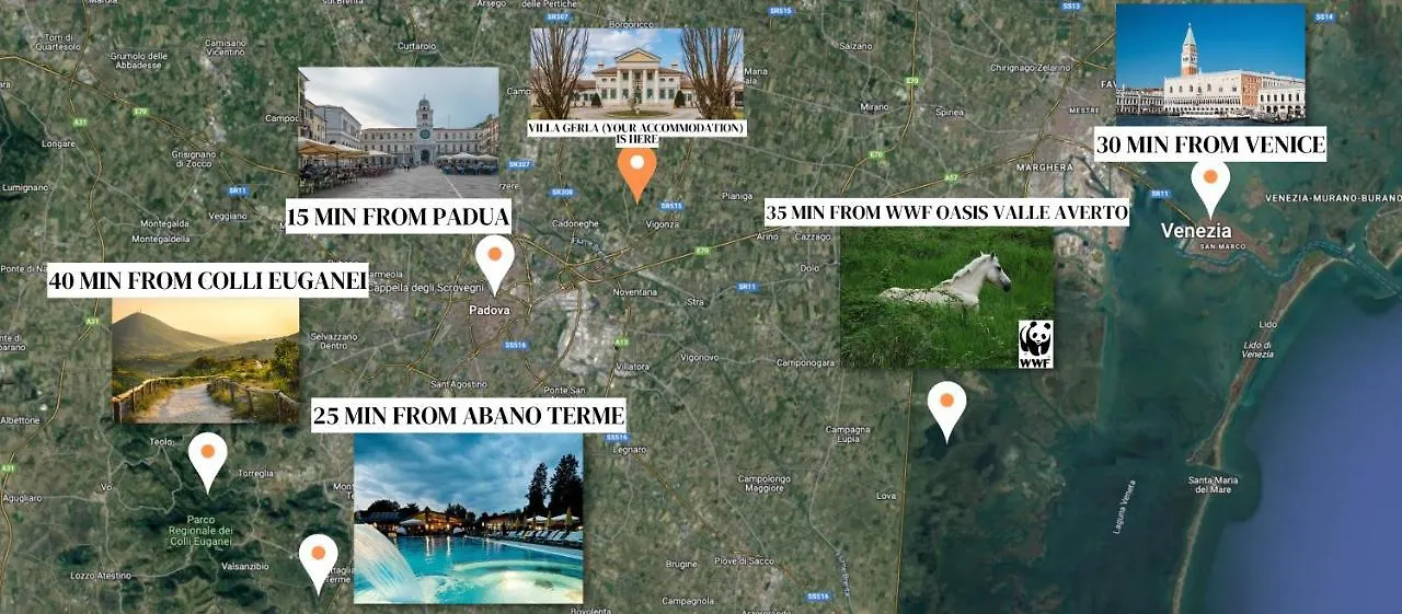Villa Gerla, Un Angolo Di Paradiso Vicino Padova E Venezia Italy